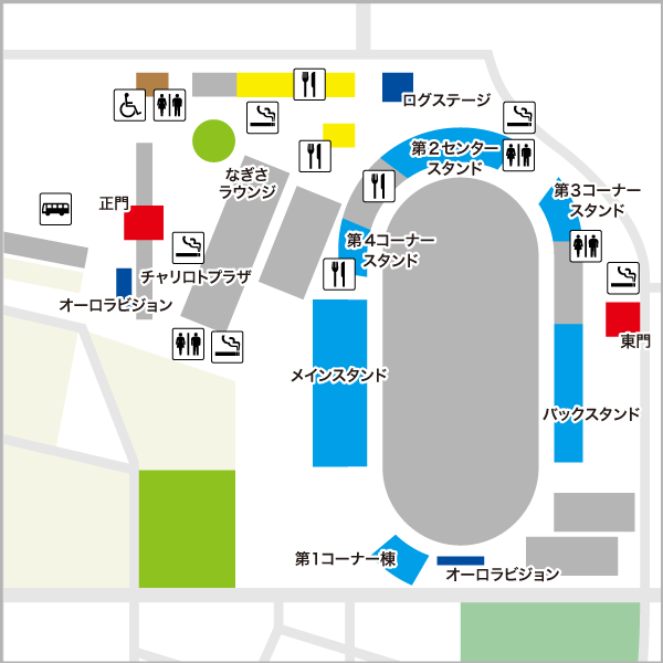 平塚の場内地図