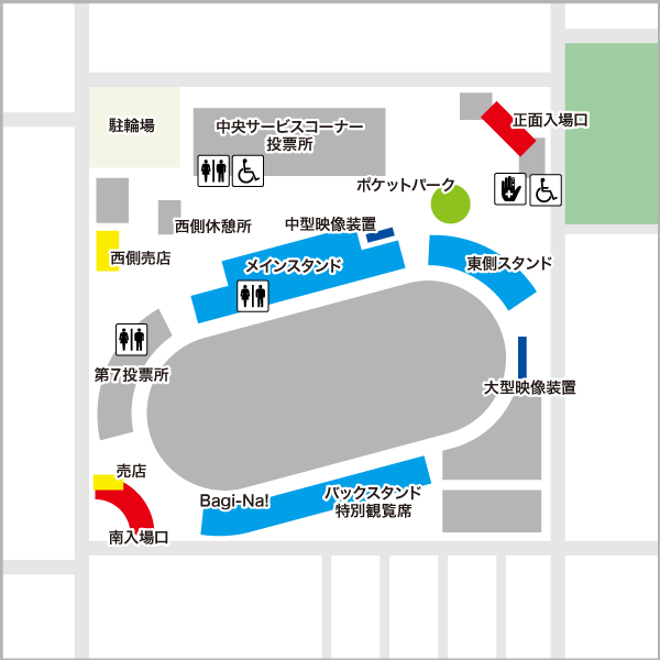 静岡の場内地図