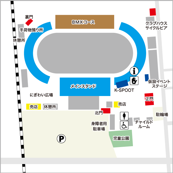 岸和田の場内地図